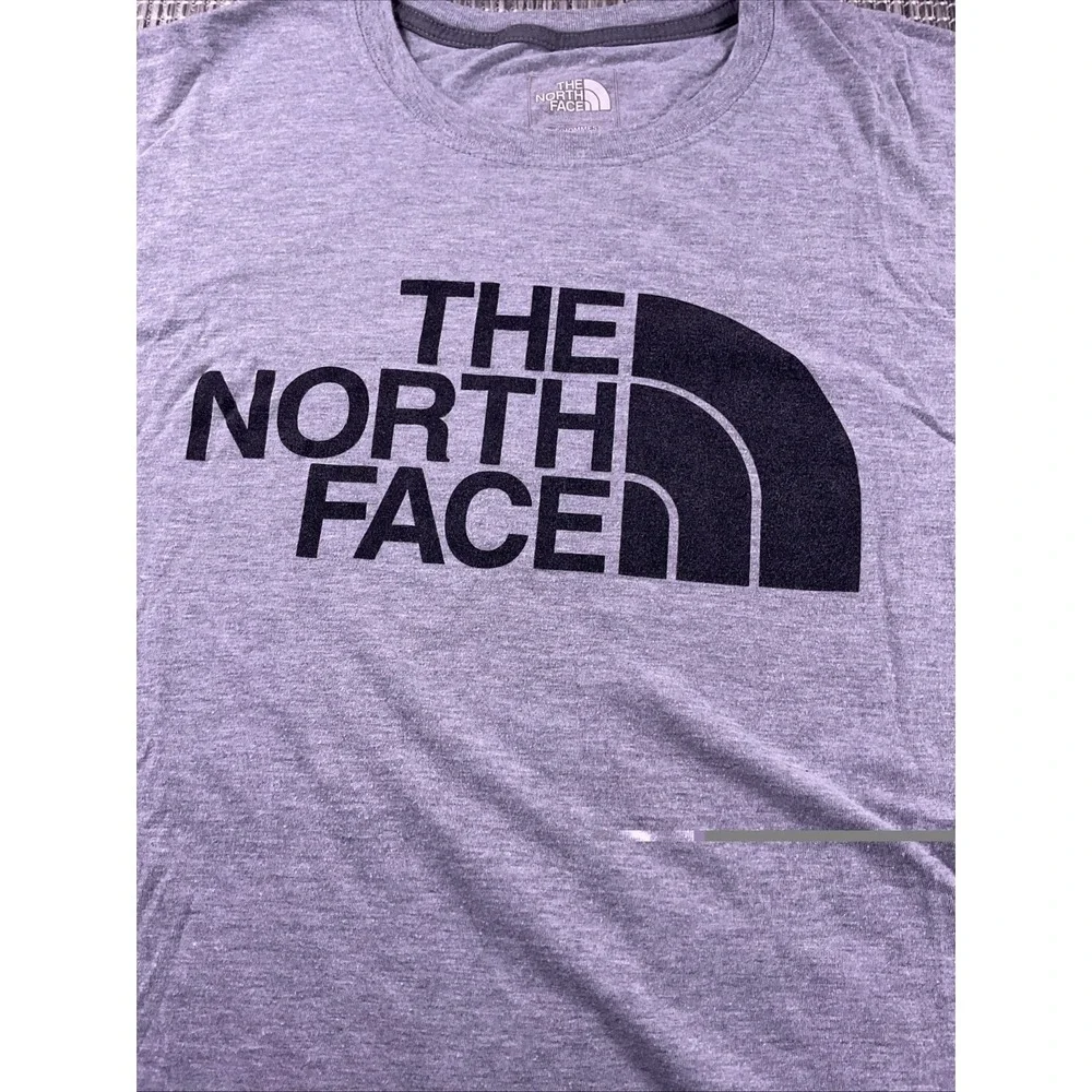 The North Face Mens Graphic T-Shirt Gray Half Dome Logo Short Sleeve Large L